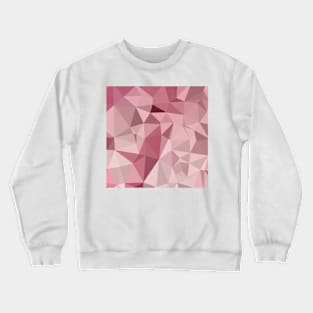 Carnation Pink Abstract Low Polygon Background Crewneck Sweatshirt